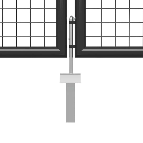 vidaXL Garden Gate Steel 350 x 175 cm Anthracite