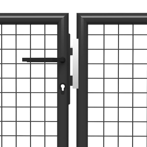 vidaXL Garden Gate Steel 500x75 cm Anthracite