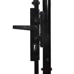 vidaXL Garden Gate with Arched Top ASSEN 200 x 400 cm Steel