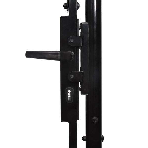 vidaXL Garden Gate with Arched Top ASSEN 200 x 400 cm Steel