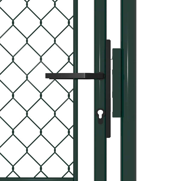 vidaXL Steel Garden Gate 100 x 125 cm Green