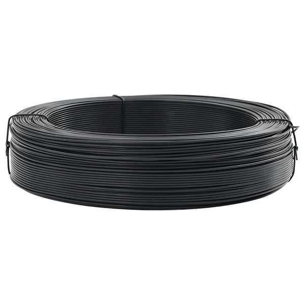 Zaun-Bindedraht 250 m 1,4/2 mm Stahl Anthrazit