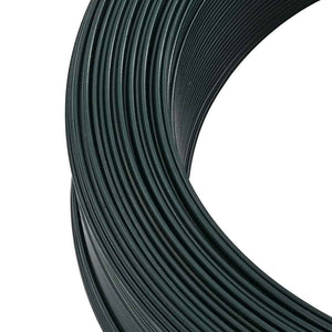 Zaun-Bindedraht 250 m 2,3/3,8 mm Stahl Schwarzgrün