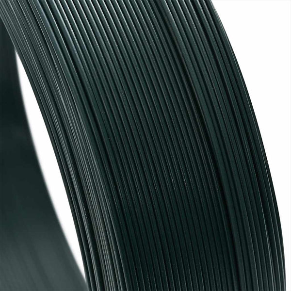 Zaun-Bindedraht 250 m 2,3/3,8 mm Stahl Schwarzgrün