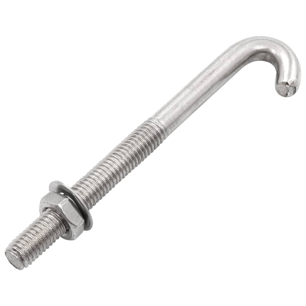 J-Ankerschraube mit Mutter Unterlegscheibe 25 Sets M8 x 100 mm