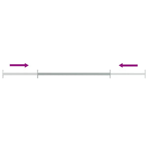 vidaXL Adjustable Window Security Bars 3 pcs 710-1200 mm