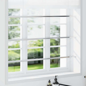 vidaXL Adjustable Window Security Bars 3 pcs 710-1200 mm
