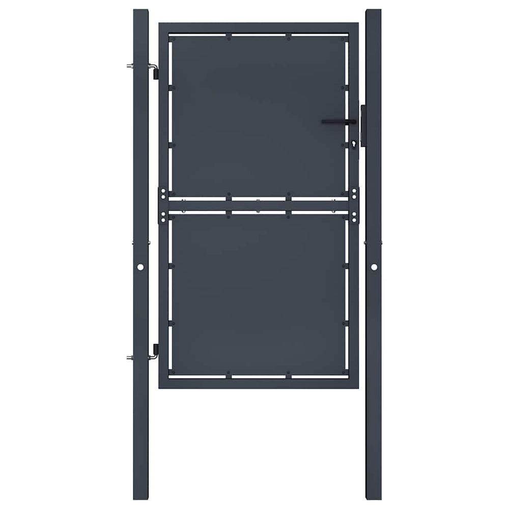 vidaXL Garden Gate Steel 100 x 125 cm Anthracite