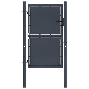vidaXL Garden Gate Steel 100 x 125 cm Anthracite