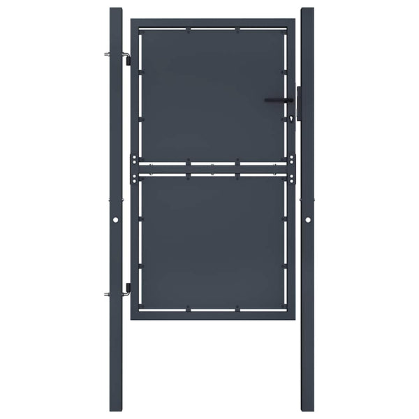vidaXL Steel Garden Gate 100 x 200 cm Anthracite