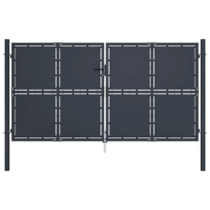 vidaXL Steel Garden Gate 300 x 200 cm Anthracite