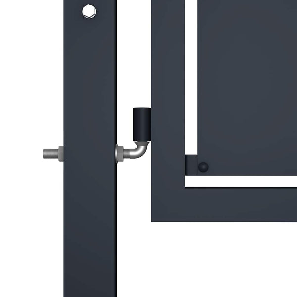 vidaXL Garden Gate Steel 350 x 75 cm Anthracite