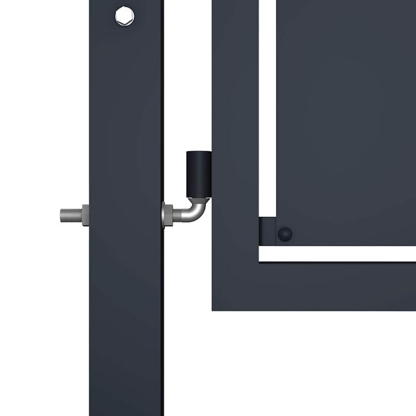 vidaXL Garden Gate Steel 350 x 175 cm Anthracite