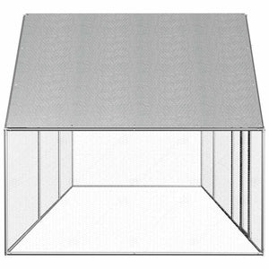vidaXL Chicken Coop 6x2x2 m Galvanized Steel