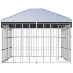 vidaXL Outdoor Dog Kennel with Roof 300x300x200 cm