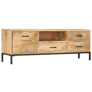 vidaXL TV Cabinet 130x30x45 cm Solid Mango Wood