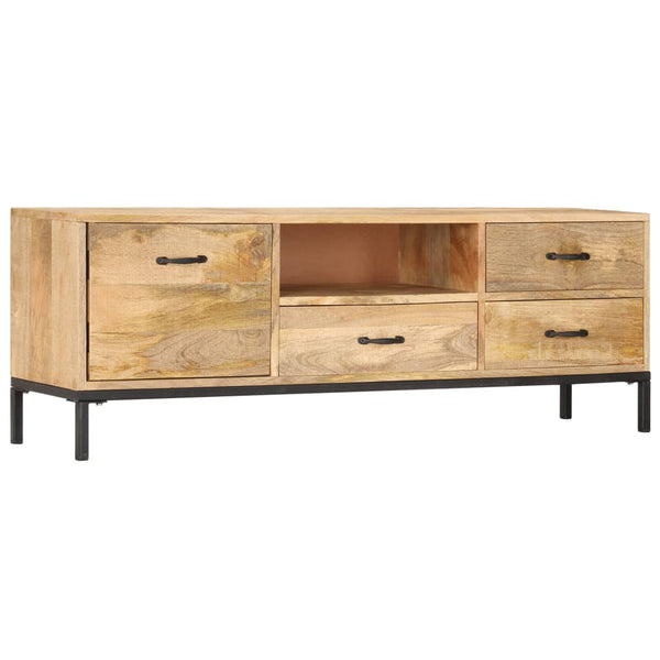 vidaXL TV Cabinet 130x30x45 cm Solid Mango Wood