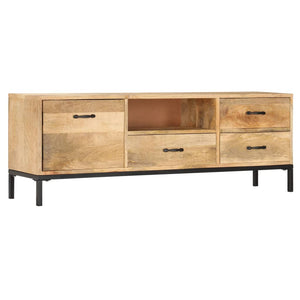 vidaXL TV Cabinet 130x30x45 cm Solid Mango Wood