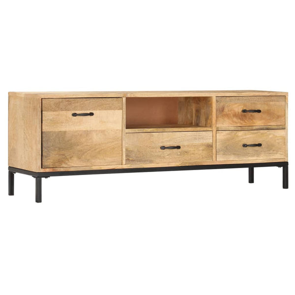 vidaXL TV Cabinet 130x30x45 cm Solid Mango Wood