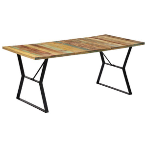 vidaXL Dining Table 180x90x76 cm Solid Reclaimed Wood