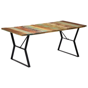 vidaXL Dining Table 180x90x76 cm Solid Reclaimed Wood