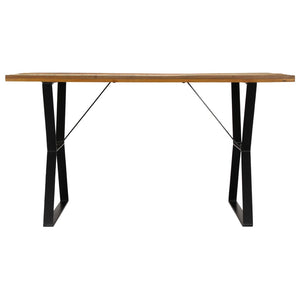 vidaXL Dining Table 140x80x76 cm Solid Reclaimed Wood