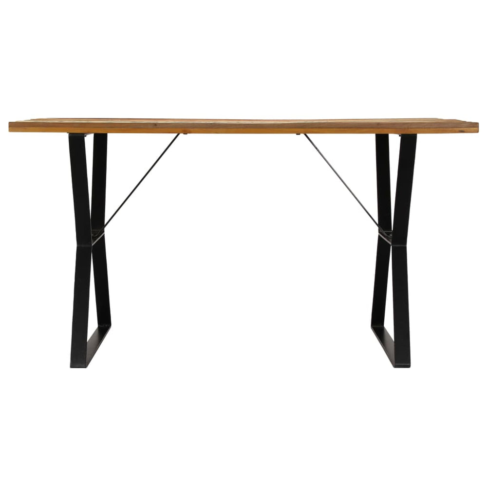 vidaXL Dining Table 140x80x76 cm Solid Reclaimed Wood