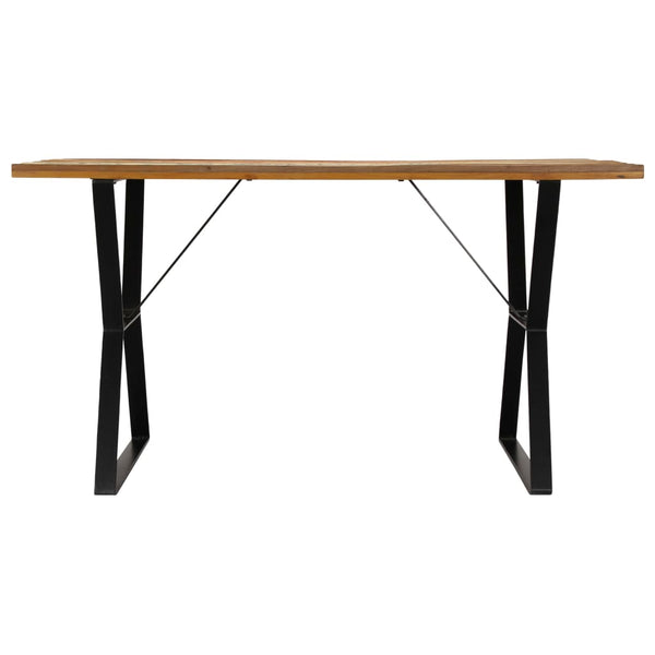 vidaXL Dining Table 140x80x76 cm Solid Reclaimed Wood