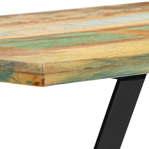 vidaXL Dining Table 120x60x76 cm Solid Reclaimed Wood