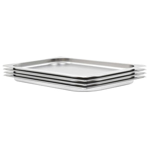 vidaXL Gastronorm Containers 4 pcs. GN 1/1 20 mm Stainless Steel
