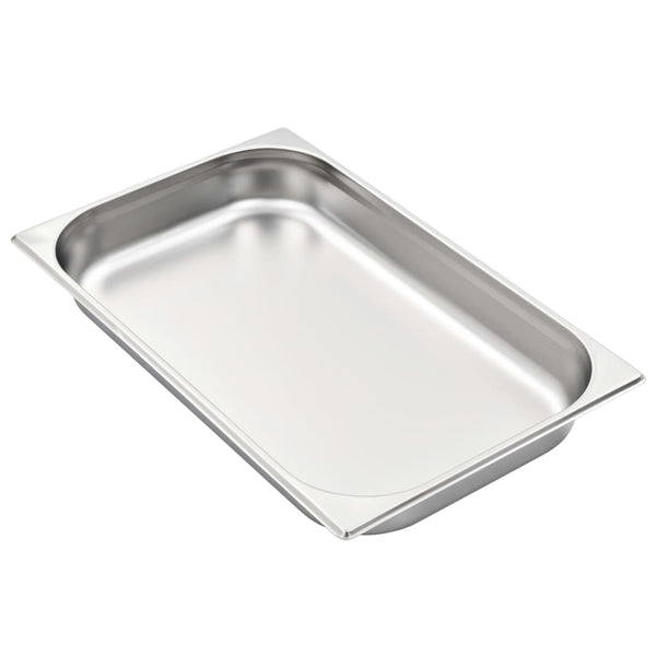 vidaXL Gastronorm Containers 4 pcs. GN 1/1 65 mm Stainless Steel