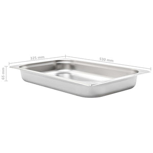 vidaXL Gastronorm Containers 4 pcs. GN 1/1 65 mm Stainless Steel