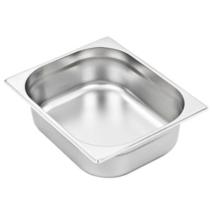 vidaXL Gastronorm Containers 4 pcs. GN 1/2 100 mm Stainless Steel