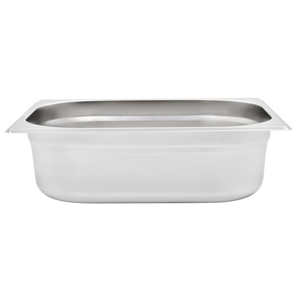 vidaXL Gastronorm Containers 4 pcs. GN 1/2 100 mm Stainless Steel