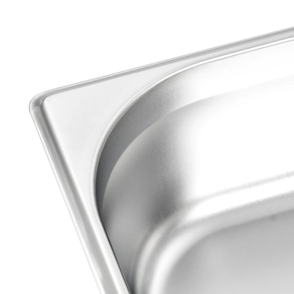 vidaXL Gastronorm Containers 4 pcs. GN 1/2 100 mm Stainless Steel