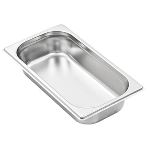 vidaXL Gastronorm Containers 8 pcs. GN 1/3 65 mm Stainless Steel