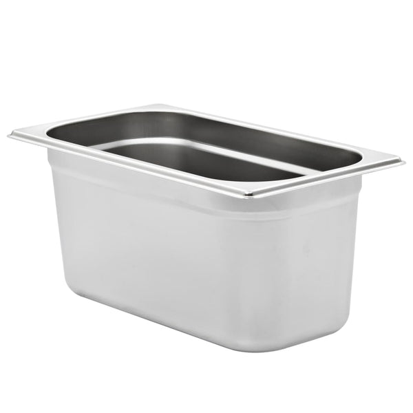 vidaXL Gastronorm Containers 4 pcs. GN 1/3 150 mm Stainless Steel