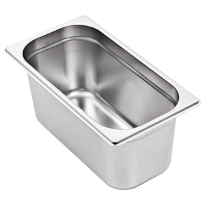 vidaXL Gastronorm Containers 4 pcs. GN 1/3 150 mm Stainless Steel