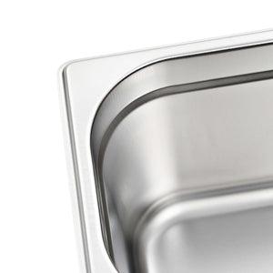 vidaXL Gastronorm Containers 4 pcs. GN 1/3 150 mm Stainless Steel
