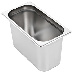 vidaXL Gastronorm Containers 4 pcs. GN 1/3 200 mm Stainless Steel