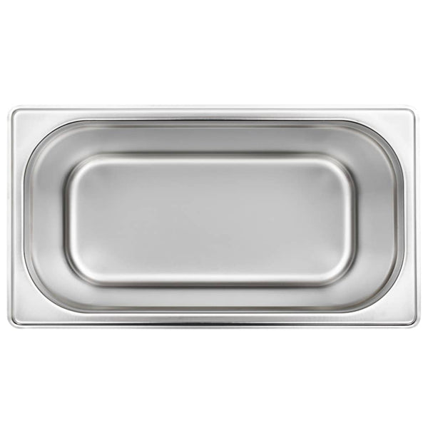 vidaXL Gastronorm Containers 4 pcs. GN 1/3 200 mm Stainless Steel