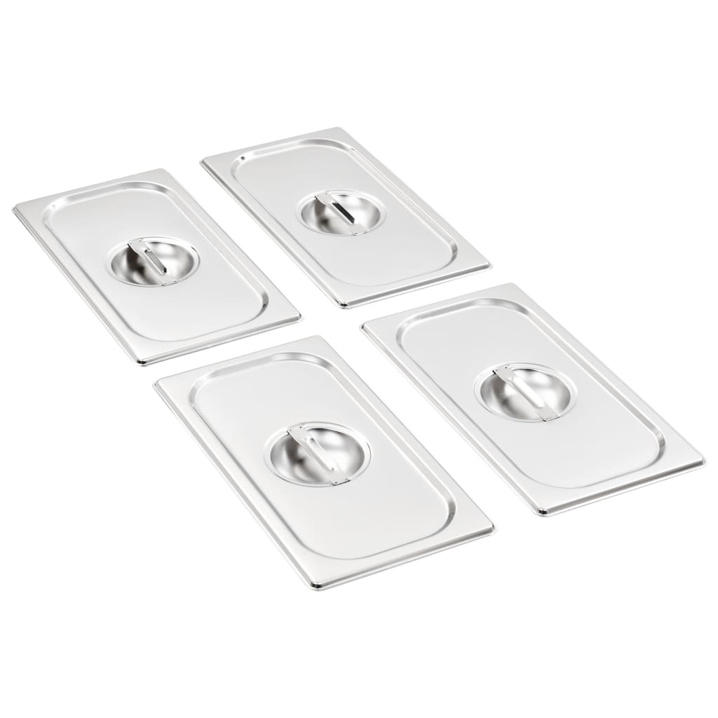 Lid for GN 1/3 container, 4 pcs, stainless steel