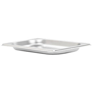 vidaXL Gastronorm Containers 12 pcs. GN 1/4 20 mm Stainless Steel