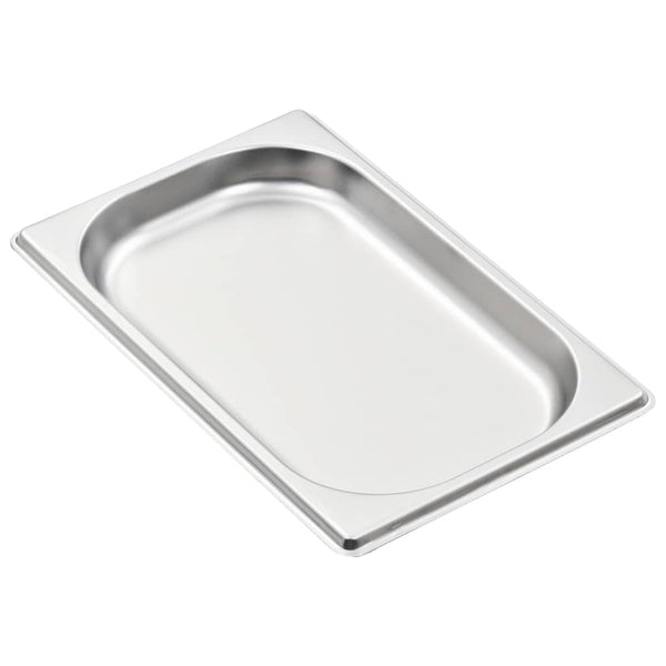 vidaXL Gastronorm Containers 12 pcs. GN 1/4 20 mm Stainless Steel