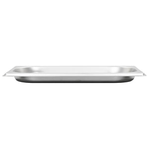 vidaXL Gastronorm Containers 12 pcs. GN 1/4 20 mm Stainless Steel