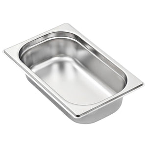 vidaXL Gastronorm Containers 8 pcs. GN 1/4 65 mm Stainless Steel
