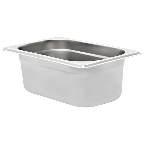 Gastronormbehälter GN 1/4 Edelstahl 8er-Set