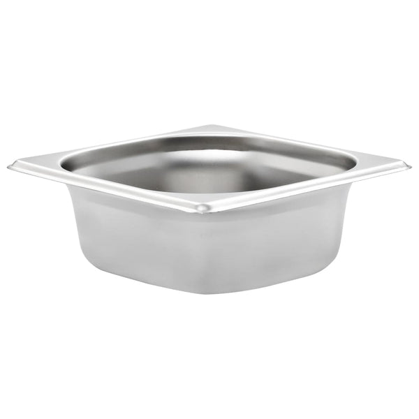 Gastronormbehälter GN 1/6 Edelstahl, 12er-Set
