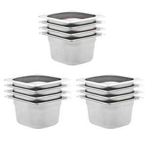 GN 1/6 Gastronormbehälter, 100mm, 12er Set