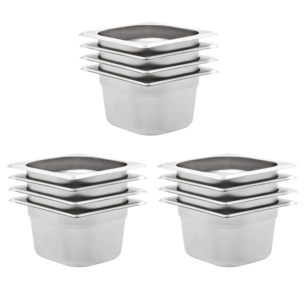 GN 1/6 Gastronormbehälter, 100mm, 12er Set